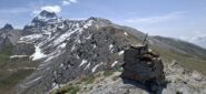 Ciabert e tratto di dorsale che manca per arrivare in cima