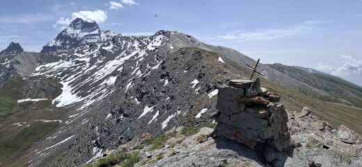 Ciabert e tratto di dorsale che manca per arrivare in cima