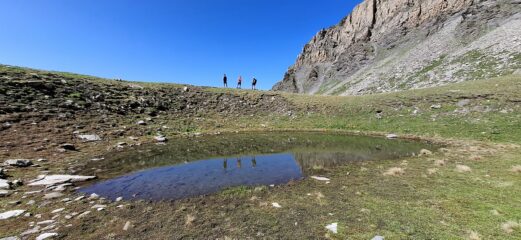 Il piccolo lago delle Rossette