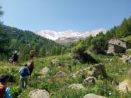 un tratto del sentiero di salita