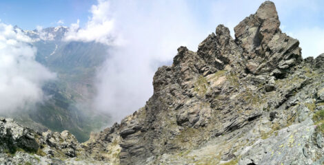 ..ecco apparire la cima...