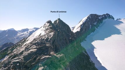 La vetta dall'antecima