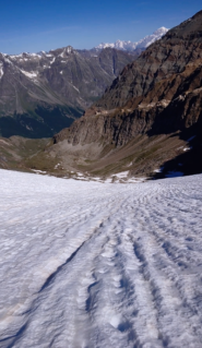 Il pendio per il colle