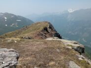 la cresta del Molar vista da poco più in alto