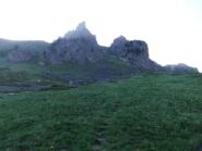 Il sentierino che si stacca verso il Petit Collet 