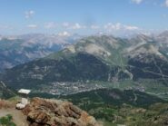 Montgenevre dalla cima de Le Chenaillet