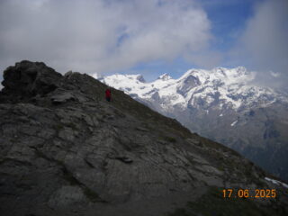 cima con gruppo monte rosa
