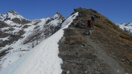 La cresta verso la Falinere