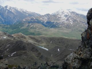 vista verso il percorso di salita