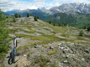 discesa su sentiero verso Capanna Mautino