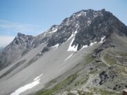 il Passo della Mulattiera visto da quota 2428 m.
