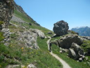 l'inizio della discesa dal Refuge de Furfande