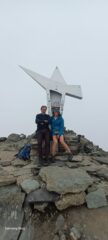 con Monica in cima al Viso Mozzo..