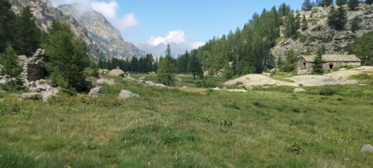 Alpeggi di Lious lungo la discesa 