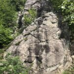 Il settore Gran Burrone con la paretina superiore alle spalle