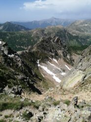 Guardando giù dal colle d'Aver