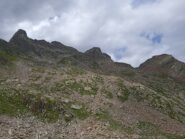 Versante di discesa dal Laghetto innominato 