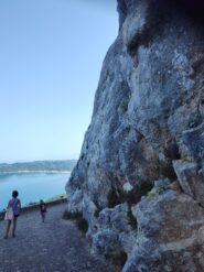 Arrivando alla falesia