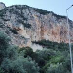 La falesia vista dalla strada