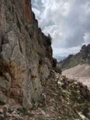 Il Settore destro della falesia 