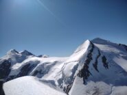 Dalla vetta, i Lyskamm, il Naso, Il Castore