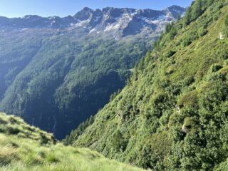 La vallata dall'uscita intermedia