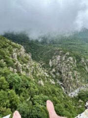 Vista dalla sosta alla fine di L4
