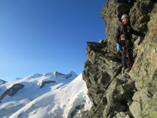 Inizia il tratto di arrampicata