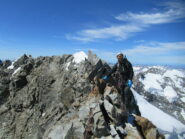 10 metri a sinistra c'è la vetta: Piz Bernina
