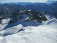 Uno sguardo sul vallone  glaciale che ci condurrà alla parte su sentiero per Diavolezza