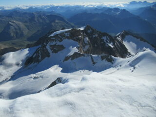 Uno sguardo sul vallone  glaciale che ci condurrà alla parte su sentiero per Diavolezza