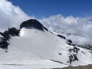 Glacio nevaio traversato per il Ferrand 