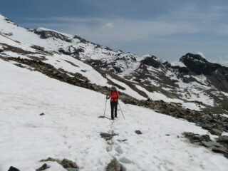 un po' di neve, quasi in cima