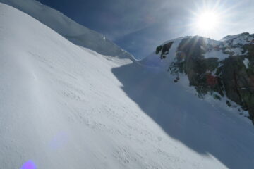 ultimo tratto prima del plateau sommitale
