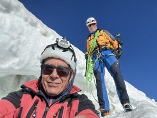 pic nic sulla terminale dopo aver raggiunto la vetta