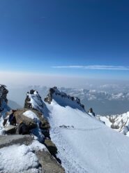 Vista dalla cresta dopo la Madonnina
