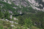 Lago di Panaz salendo al colle