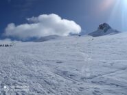 file verso la Capanna Margherita, meglio verso Ludwigshohe e Corno Nero