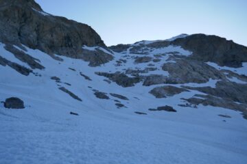 sopra la morena verso il col du Glacier Blanc