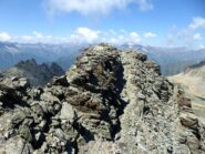 La cima vista dall'anticima.