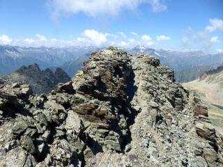 La cima vista dall'anticima.