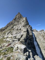 la parte finale della cresta