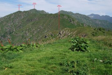 Il percorso dalla vetta del M. Croce alla Massa del Turlo