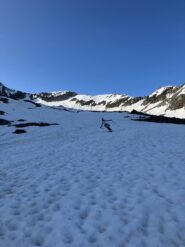 sciata distesa nei facili pendii finali