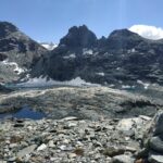 Quota 2942, il punto più alto della gita è il dosso per accedere alla conca del lago.