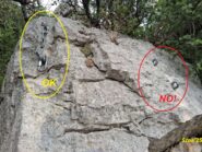 soste a confronto, la francese dovrebbe avere l'anello inferiore ruotato di 90 gradi e manca un grosso maillon