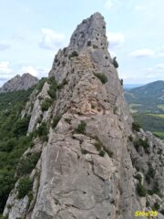 la cresta di Clapis a destra (est) della Breche
