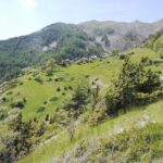 Cresta e cima dal sentiero verso Saint' Ours