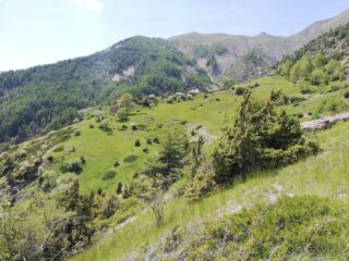 Cresta e cima dal sentiero verso Saint' Ours