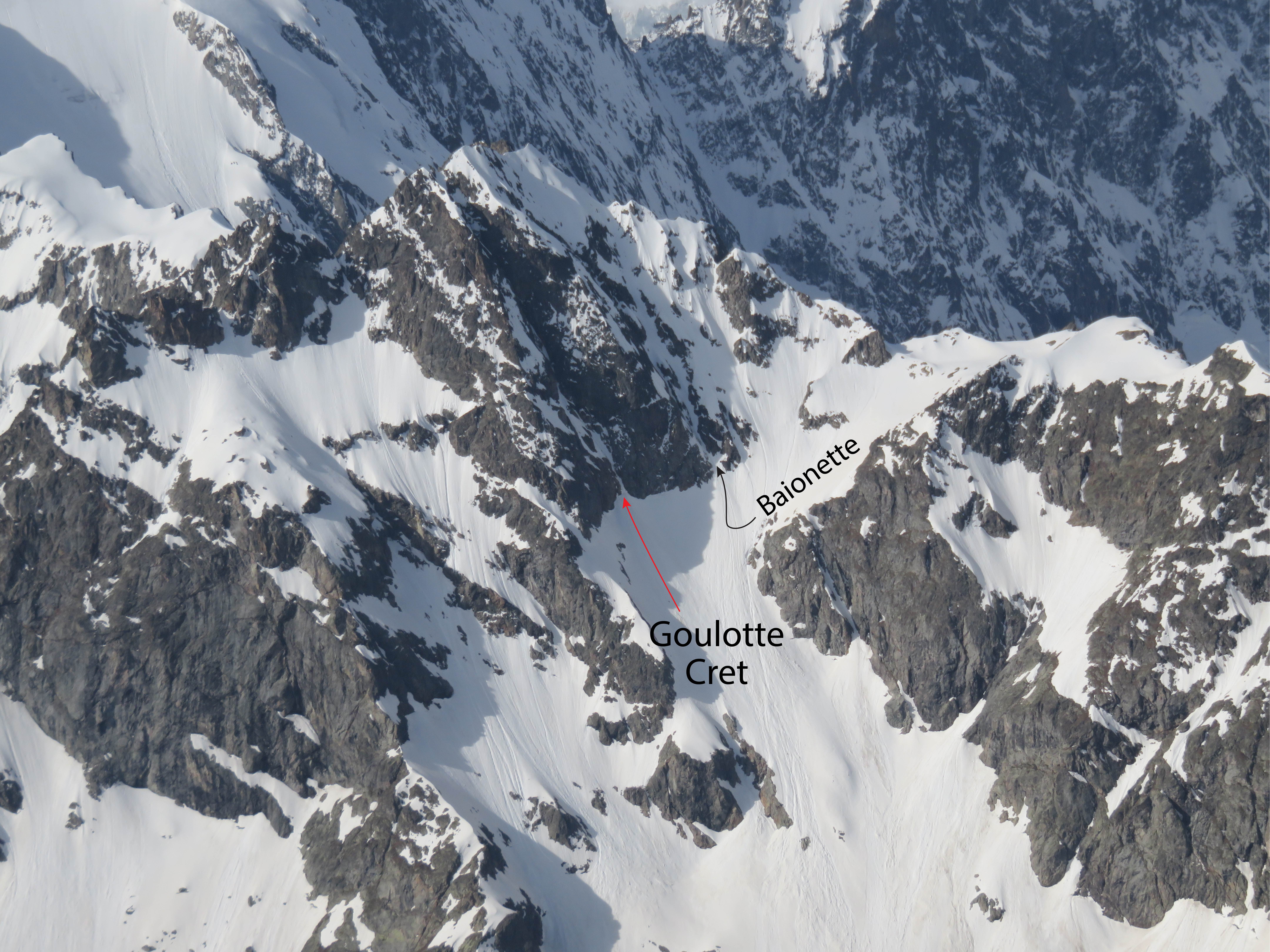 Percorso di salita e di discesa (condizioni del 1° giugno)